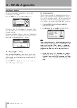 Preview for 58 page of Tascam DP-02 Owner'S Manual