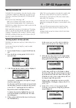 Preview for 67 page of Tascam DP-02 Owner'S Manual