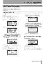 Preview for 71 page of Tascam DP-02 Owner'S Manual