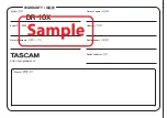 Preview for 132 page of Tascam DR-10X Owner'S Manual