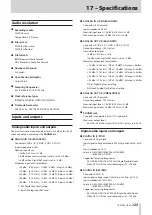 Preview for 123 page of Tascam HS-20 Owner'S Manual