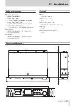 Preview for 125 page of Tascam HS-20 Owner'S Manual