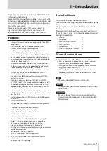 Preview for 7 page of Tascam HS-2000 Owner'S Manual