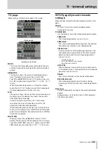 Preview for 105 page of Tascam HS-2000 Owner'S Manual