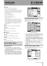 Preview for 3 page of Tascam IF-CB Owner'S Manual