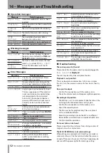 Preview for 52 page of Tascam MD-CD1mkII Owner'S Manual