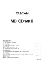 Preview for 56 page of Tascam MD-CD1mkII Owner'S Manual