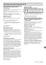 Preview for 21 page of Tascam MZ-123BT Owner'S Manual