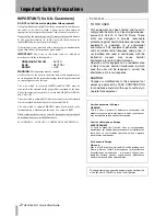 Preview for 2 page of Tascam SX-1 Quick Start Manual