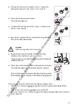 Preview for 12 page of Taski Combimat swingo 2500 Instructions For Use Manual