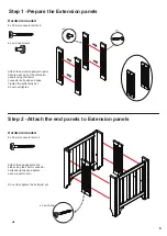 Preview for 5 page of TasmanEco Alfresco cot Assembly And Care Instructions