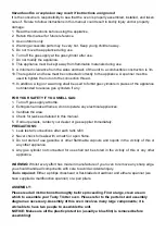 Preview for 3 page of Tasty Trotter KYQ-GFT402G Assembly And Operation Instructions Manual