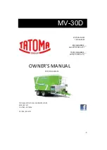 Tatoma MV-30D Owner'S Manual preview