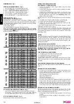 Preview for 10 page of tau P200 Series Use And Maintenance Manual