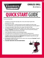 Preview for 3 page of Taurus BT-CK 18 2B-1.5 Kit Quick Start Manual