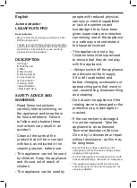 Preview for 7 page of Taurus LiquaFruits Pro Manual