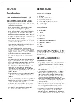 Preview for 13 page of Taurus RAPIDISSIMO CLEAN PRO Manual