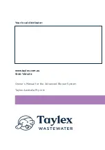 Preview for 24 page of Taylex Advanced Blower System Owner'S Manual