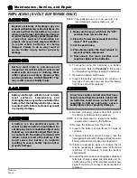 Preview for 108 page of Taylor-Dunn MB-238-00 Operation, T Roubleshooting And Replacement Parts Manual