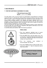 Preview for 21 page of Taylor Frigomat CH02 Series Instructions And Warnings For Installation And Use