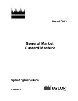 Taylor Model C043 Operating Instructions Manual preview