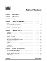 Preview for 3 page of Taylor Model C043 Operating Instructions Manual