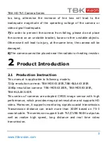 Preview for 4 page of TBK vision TBK-MD5431EIR User Manual