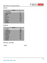 Preview for 13 page of TBK vision TBK-MD5431EIR User Manual