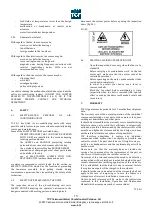 Preview for 14 page of TCF T Series Instruction, Operation And Maintenance Manual