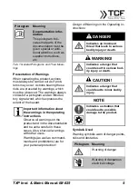 Preview for 5 page of TCF TXP Series Operating And Assembly Instructions Manual