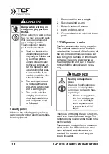 Preview for 18 page of TCF TXP Series Operating And Assembly Instructions Manual