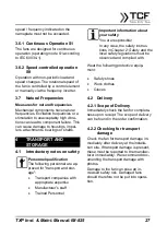 Preview for 27 page of TCF TXP Series Operating And Assembly Instructions Manual