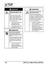 Preview for 48 page of TCF TXP Series Operating And Assembly Instructions Manual