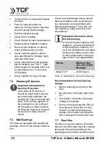 Preview for 50 page of TCF TXP Series Operating And Assembly Instructions Manual