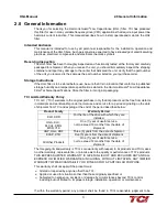 Preview for 9 page of TCi HarmonicGuard HGL Series Installation, Operation And Maintenance Manual