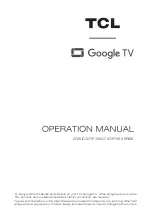 TCL C737 Series Operation Manual preview