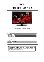 TCL LCD32E9A-MS91LA Service Manual preview