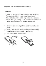 Preview for 22 page of TCL TS5000 User Manual