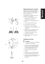 Preview for 25 page of TCM NAHMASCHINE Instructions For Use And Guarantee