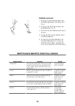 Preview for 26 page of TCM NAHMASCHINE Instructions For Use And Guarantee