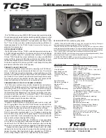 TCS TC4018A User Manual preview