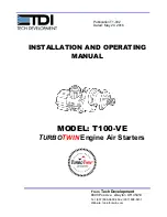 Preview for 1 page of TDI TURBOTWIN T100-VE Installation And Operating Manual