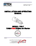 Preview for 1 page of TDI TURBOTWIN T30-Y Installation And Operating Manual