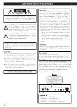 Preview for 2 page of Teac CD-3000 Owner'S Manual