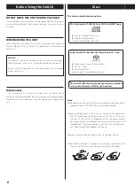 Preview for 6 page of Teac CD-3000 Owner'S Manual