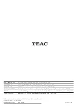 Preview for 64 page of Teac CD-3000 Owner'S Manual