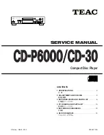 Teac CD-P6000 Service Manual preview