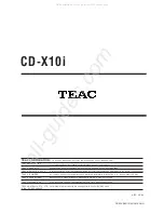 Preview for 21 page of Teac CD-X10I Service Manual