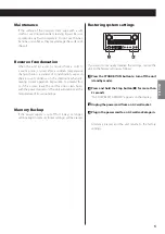 Preview for 5 page of Teac CR-H258i Owner'S Manual