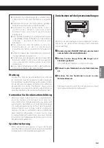 Preview for 53 page of Teac CR-H258i Owner'S Manual